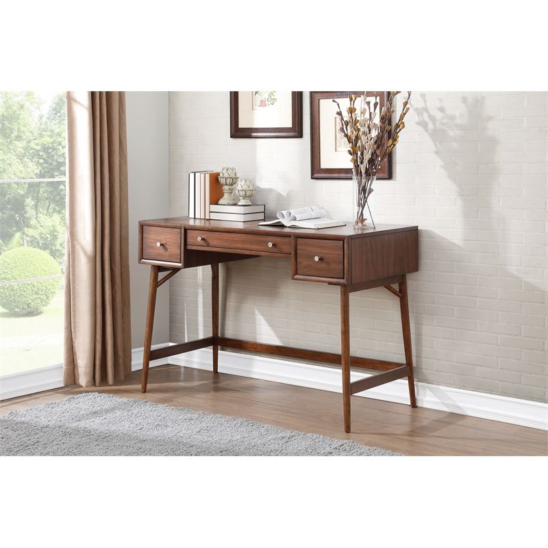 Frolic Wood Counter Height Writing Desk in Brown - Lexicon, 4 of 5