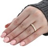 Pompeii3 1ct Diamond Wedding Ring Anniversary 14k Yellow Gold 7-Stone Womens Band - 2 of 4