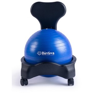 Stability Ball Chair - Child - Black/Blue - 1 of 2
