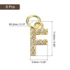 Unique Bargains Beautiful DIY Jewelry Making Rhinestone Initial Pendants 8 Pcs - 3 of 4