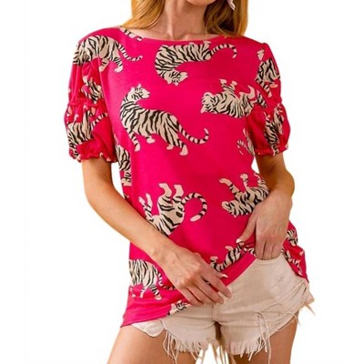 Women's Vibrant Tiger Tee - BiBi