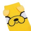 Adventure Time Finn and Jake Holding Hands Womens Casual Crew Socks - 3 of 4