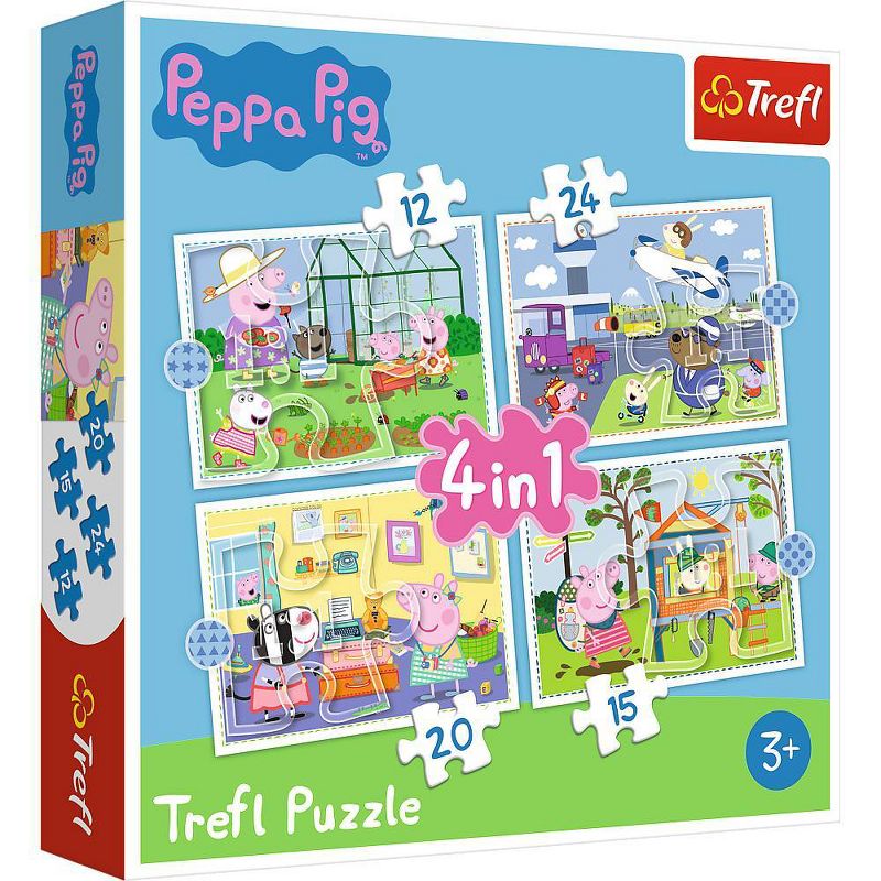 Trefl PeppaPig 4 in 1 Jigsaw Puzzle - 71pc: Educational Toy for Toddlers, Creative Thinking, Ages 3-4, 1 of 6