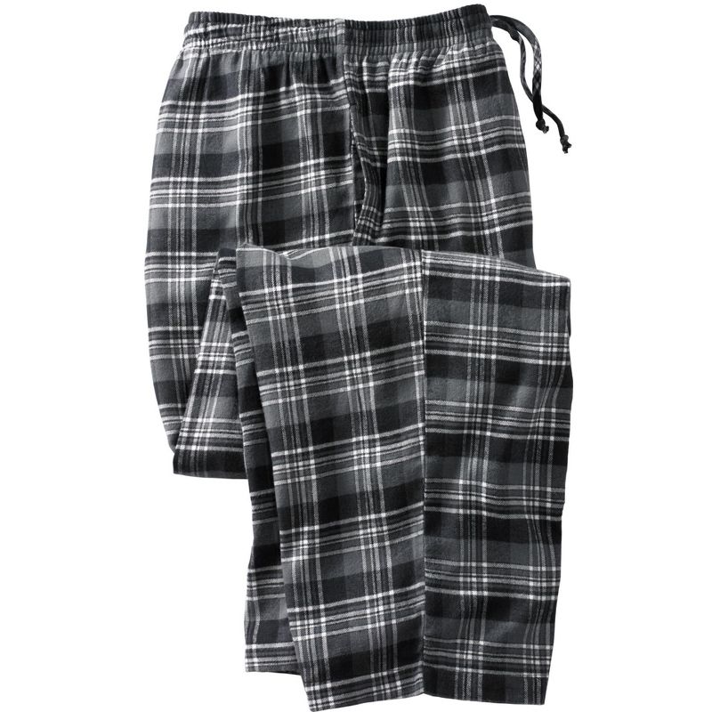 KingSize Men's Big & Tall Flannel Plaid Pajama Pants Pajama Bottoms, 1 of 2