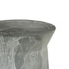 SEVOBAL Outdoor Cement End Table Small Round Garden Accent Table Drum Shape Side Table for Patio and Indoor Use, White, 16.14"*16.14"*21.06" - 4 of 4