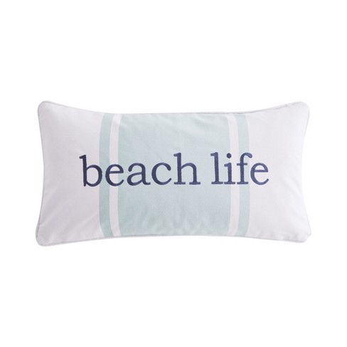 Levtex Home Beach Happy Place Pillow - White