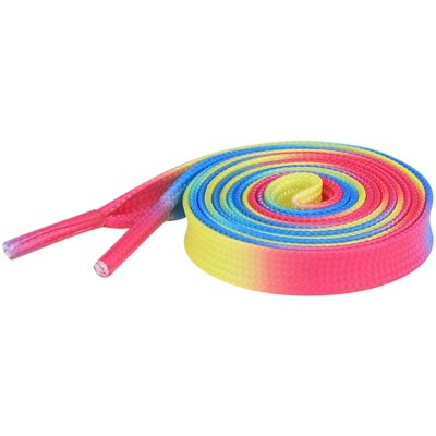 pink, blue and yellow