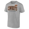 NCAA Oklahoma State Cowboys Men's Gray Bi-Blend T-Shirt - 2 of 3