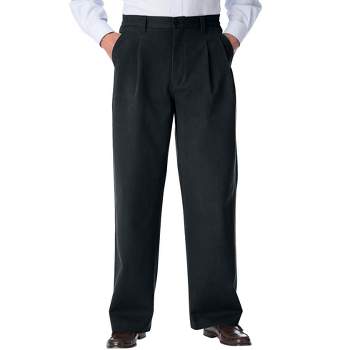KingSize Men's Big & Tall Tall Wrinkle-Free Double-Pleat Pant with Side-Elastic Waist