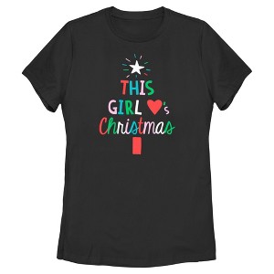 Women's Lost Gods This Girl Loves Christmas T-Shirt - 1 of 4