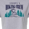 Women's - Peanuts - Snoopy Hiking Crew Cropped Graphic T-Shirt - 2 of 4