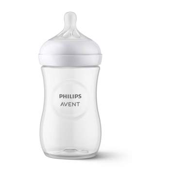 Philips Avent Natural Baby Bottle With Natural Response Nipple - Clear -  4oz : Target