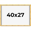 PosterPalooza | Minimalist Shadow Box Gold Picture Frame - UV Acrylic, Backing Board, Hanging Hardware - 2 of 4