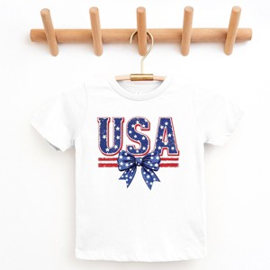 The Juniper Shop Coquette USA Bow Youth Short Sleeve Tee - 1 of 4
