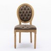 FURNIinspire Dining Chairs Dining Chairs Set Of 2, French Style Upholstered Dining Chairs, Kitchen Dining Table Chairs, Brown,17.5"*19.3"*37.4" - 2 of 4