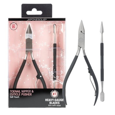 JAPONESQUE Toenail Clipper & Cuticle Pusher Soft Touch
