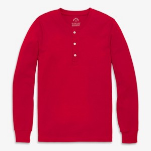 Primary Adult Organic Long Sleeve Henley Pj Top (Unisex Fit) - 1 of 3