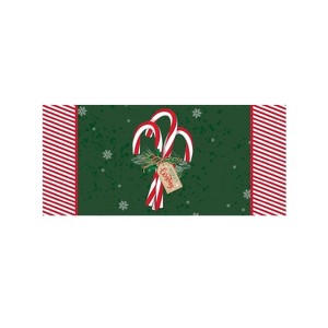 Evergreen Candy Cane Sassafras Indoor Outdoor Switch Doormat 1'10"x10" Multicolored - 1 of 4