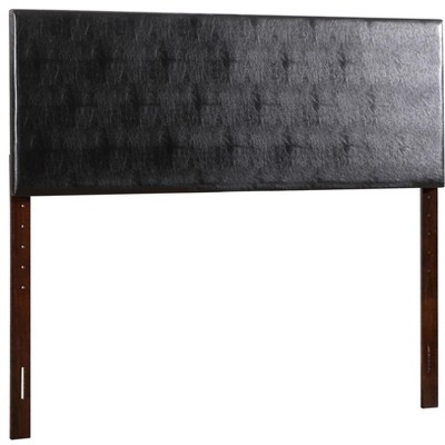 Nova Black Faux Leather Full Adjustable Headboard