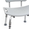 McKesson Bath Bench 19.25" W 11-1/2 Inch Seat Depth 400 lbs. Weight Capacity, 4 Ct - 3 of 4