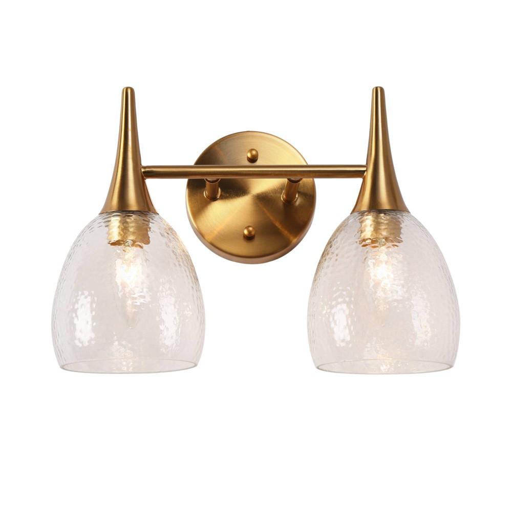 Photos - Light Bulb LNC Cymerlarity 13.5" 2-Light Polished Gold LED Vanity Light Bar