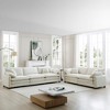 Corduroy Upholstered 2-Seater and 3-Seater Sofa Set with Flexible Combination and Easy to Assemble - 3 of 4