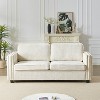 NicBex Modern Convertible Sleeper Chair,Folding Sofa Bed with Wooden Frame,Couches Covered in Chenille Fabric for Living Room,Beige - 3 of 4
