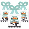 Big Dot of Happiness Happy Fall Truck - Square Favor Gift Boxes - Harvest Pumpkin Party Bow Boxes - Set of 12 - 2 of 4