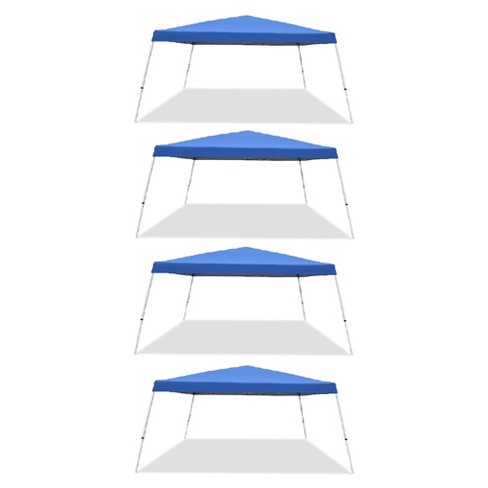 Caravan Canopy Pop-Up Tent V 12 x 12 ft Slanted Leg Instant Shade, Blue (4 Pack) - image 1 of 4