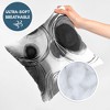 Americanflat 20"x20" Abstract Throw Pillow with Premium Polyester - Black and White - 3 of 4