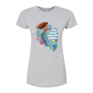 Women's - Disney - True Voice Lies Within Fitted Graphic T-Shirt - 1 of 3