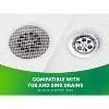 TubShroom Toss 26pk Disposable Drain Covers - Hair Catcher Mesh Sticker Strainers for Shower Bathtub and Bathroom Sink Drains - 3 of 4