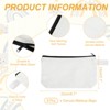 Unique Bargains Canvas Plain Zipper Toiletry Makeup Organizing Bags 8 Pcs - 2 of 4