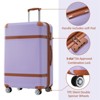 3 Piece Luggage Set, Hard Shell Luggage Set with Spinner Wheels & TSA Lock, Lightweight Travel Luggage Set for Business Trip (20'' 24'' 28'') - 3 of 4