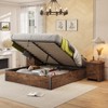 AMERLIFE Lift Up Storage Bed with Storage Underneath, No Headboard - 2 of 4