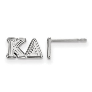 Black Bow Jewelry Sterling Silver Kappa Delta Greek Life Stud Earrings - 1 of 4