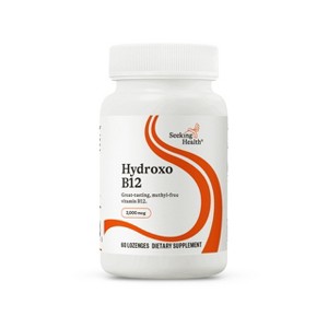 Seeking Health Hydroxo B12, 2000 mcg Methyl-Free B12 Vitamin Lozenges, Supports Methylation and Homocysteine Levels (60 lozenges) - 1 of 4