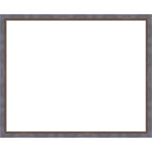 Amanti Art Two Tone Blue Copper Framed Dry Erase Magnetic Board - 1 of 4