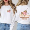 Simply Sage Market Women's Graphic Sweatshirt Hot Cocoa and Christmas Movies Front and Back - 2 of 4