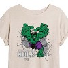 Women's - Marvel - Hulk Smash Through Wall Oversized Graphic T-Shirt - 2 of 4