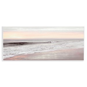 Stupell Industries Tropical Waterfront Sunrise Incoming Tide beach Panoramic Photography, 17" x 7" - 1 of 4