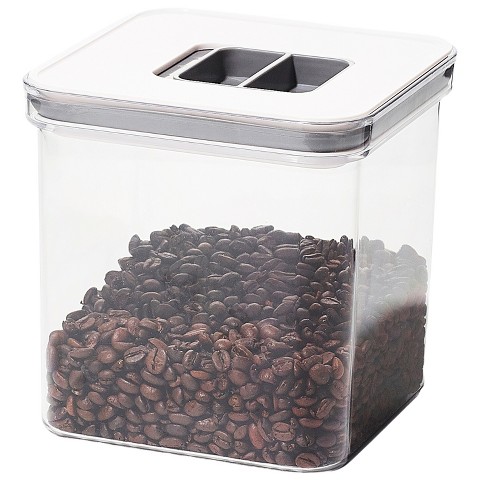 Pantry Mate 2.6 Qt Airtight Food Storage Box Square, with Locking Mechanism, Clear Kitchen Pantry Organizer