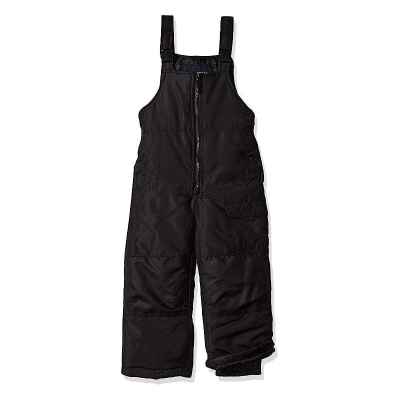 LONDON FOG Toddler Boys' Classic Heavyweight Snow Bib Ski Pant, Black Night, 2T