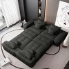 8 PCS Modern Oversized Modular Sofa, DIY Layout Sofa with Ottoman and Armrest, Fabric Tufted Sofa with Chenille Fabric Pillows-Baofuwish - 2 of 4