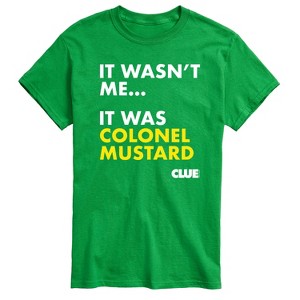 Men's - Clue - It Wasnt Me It Was Colonel Mustard Short Sleeve Graphic T-Shirt - 1 of 4