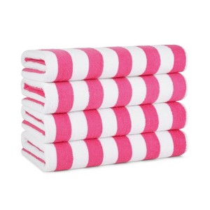Arkwright Oversized California Beach Towels - (Pack of 4) Absorbent, Quick Drying, Ringspun Cotton Pool Towel, 30 x 70 in - 1 of 4