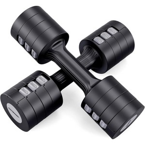 6-in-1 Adjustable Dumbbell Set of 2, with Fast Adjustment for Home, Office & Gym - 1 of 4