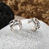Sterling Silver Ear Cuffs for Women, Non Piercing Clip on Cartilage Cuffs, Adjustable Fake Conch Helix Earrings - 4 of 4