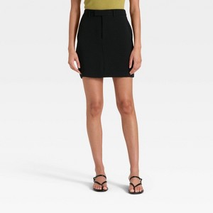 Women's Tailored Mini A-Line Skirt - A New Day™ - 1 of 3