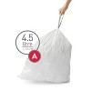 Plasticplace Trash Bags Simplehuman®* Code P Compatible (200 Count) White :  Target